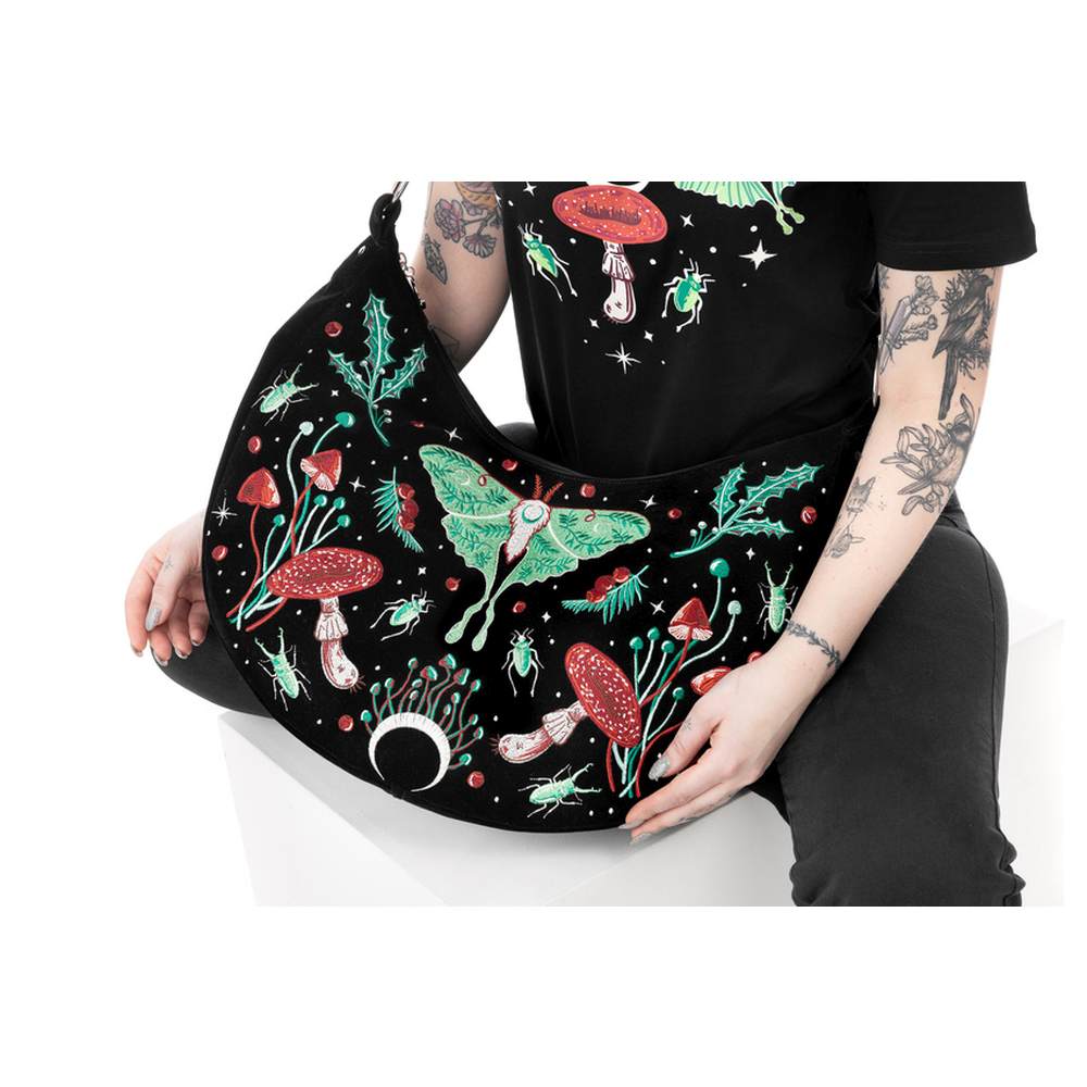 Restyle - Autumnal Equinox Schultertasche - Schwarz